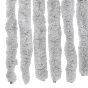 vidaXL Chenille Door Curtain Grey 100x230 cm