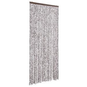 vidaXL Fly Curtain Brown and Beige 100x200 cm Chenille