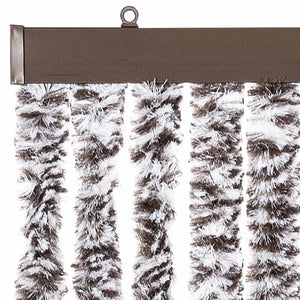 vidaXL Fly Curtain Brown and Beige 100x200 cm Chenille