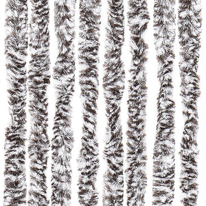 vidaXL Fly Curtain Brown and Beige 100x200 cm Chenille