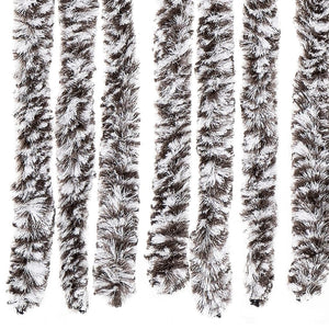 vidaXL Fly Curtain Brown and Beige 100x200 cm Chenille