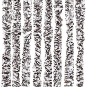 vidaXL Fly Curtain Brown and Beige 100x230 cm Chenille