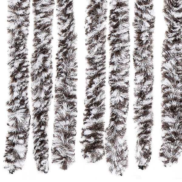 vidaXL Fly Curtain Brown and Beige 100x230 cm Chenille