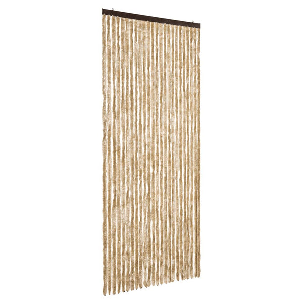 vidaXL Fly Screen Beige 100x200 cm Chenille