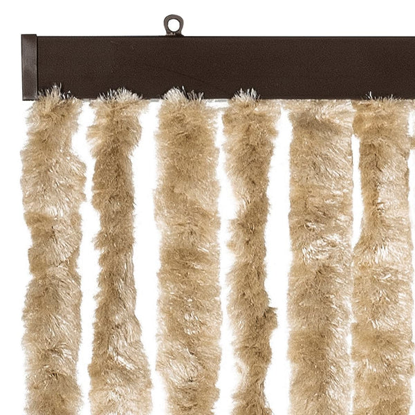 vidaXL Fly Screen Beige 100x200 cm Chenille