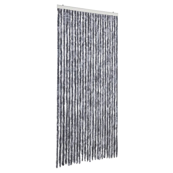 vidaXL Fly Screen Curtain Silver 100x200 cm Chenille