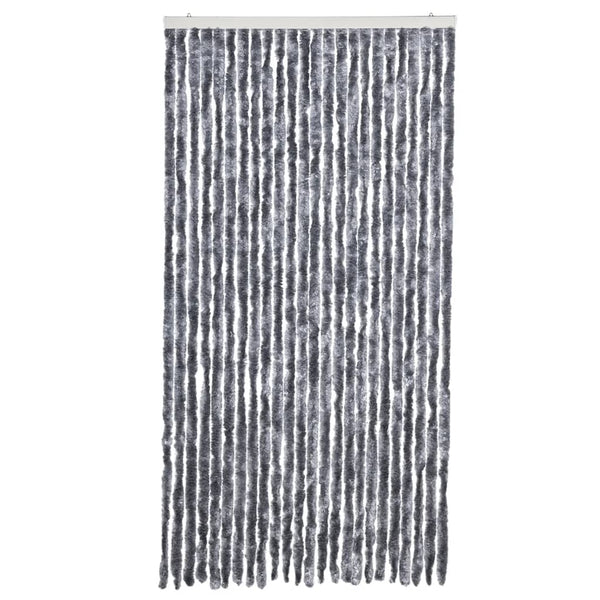 vidaXL Fly Screen Curtain Silver 100x200 cm Chenille