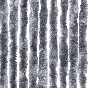vidaXL Fly Screen Curtain Silver 100x200 cm Chenille