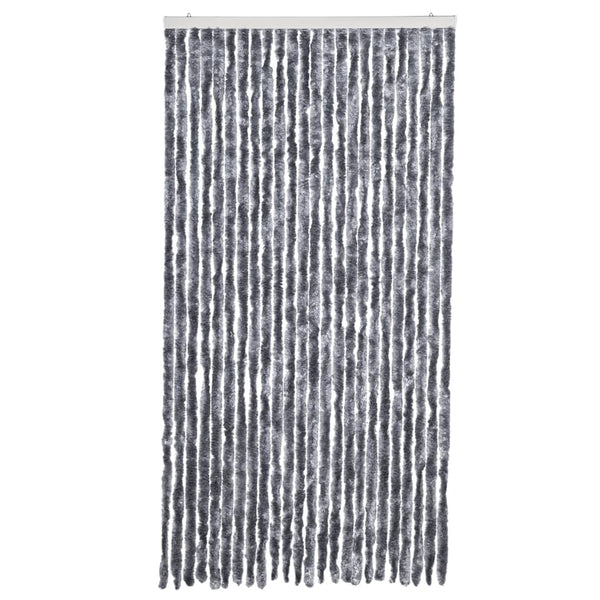 vidaXL Fly Curtain Silver 100x230 cm Chenille