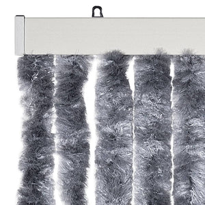 vidaXL Fly Curtain Silver 100x230 cm Chenille