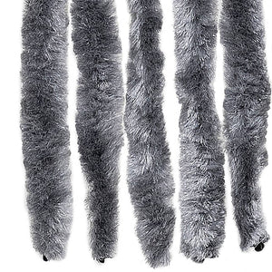 vidaXL Fly Curtain Silver 100x230 cm Chenille