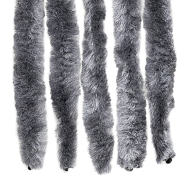 vidaXL Fly Curtain Silver 100x230 cm Chenille