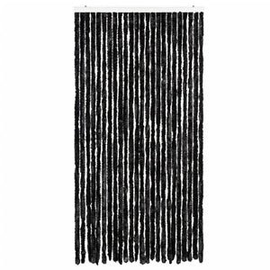 vidaXL Chenille Fly Curtain Anthracite 100x200 cm