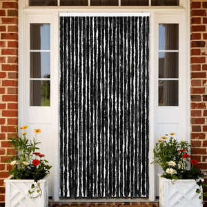 vidaXL Chenille Fly Curtain Anthracite 100x200 cm