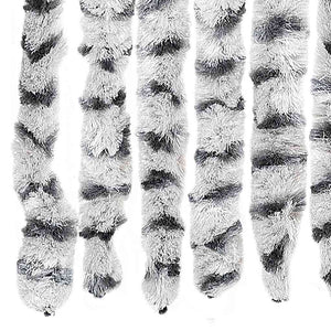 vidaXL Chenille Door Curtain Light Grey and Dark Grey 56x200 cm