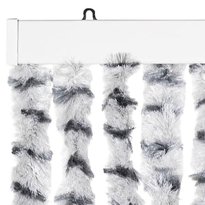 vidaXL Fly Curtain Light Grey and Dark Grey 90x200 cm Chenille