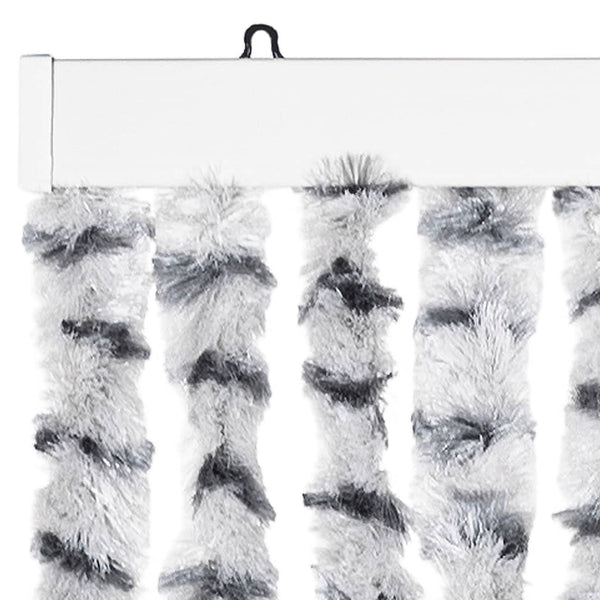 vidaXL Fly Curtain Light Grey and Dark Grey 90x200 cm Chenille