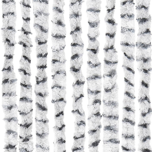 vidaXL Fly Curtain Light Grey and Dark Grey 90x200 cm Chenille