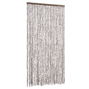 vidaXL Fly Curtain Taupe and White 100x200 cm Chenille