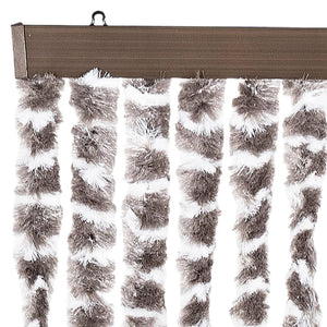 vidaXL Fly Curtain Taupe and White 100x200 cm Chenille