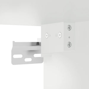 vidaXL 3-Piece TV Wall Unit with LED Lights White