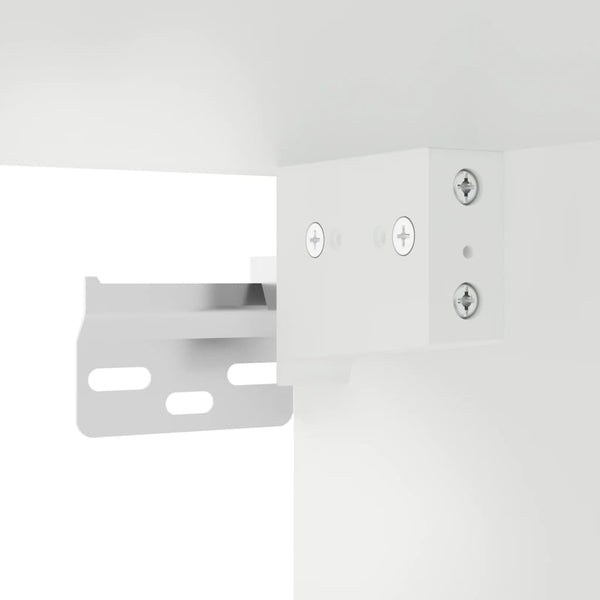 vidaXL 3-Piece TV Wall Unit with LED Lights White