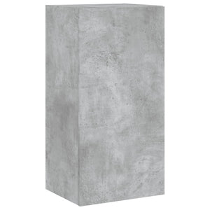 vidaXL 3-Piece TV Wall Unit with LED Lights Concrete Grey