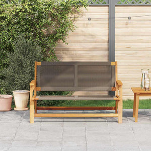 Gartenmöbel Grau Akazie Massivholz 122cm