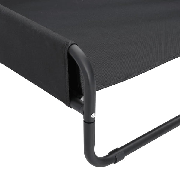 vidaXL Elevated Dog Bed Anthracite Oxford Fabric and Steel