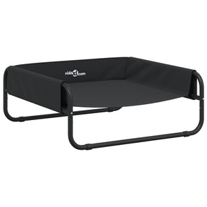 vidaXL Raised Dog Bed Anthracite Oxford Fabric and Steel