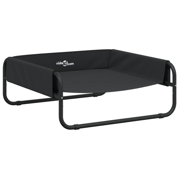 vidaXL Raised Dog Bed Anthracite Oxford Fabric and Steel
