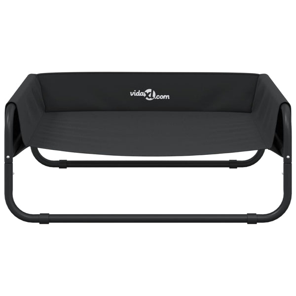 vidaXL Raised Dog Bed Anthracite Oxford Fabric and Steel
