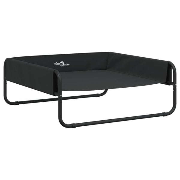 vidaXL Raised Dog Bed Anthracite Oxford Fabric and Steel