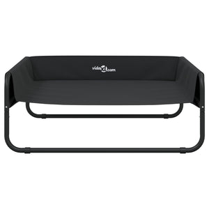 vidaXL Raised Dog Bed Anthracite Oxford Fabric and Steel