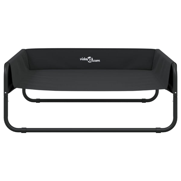 vidaXL Raised Dog Bed Anthracite Oxford Fabric and Steel