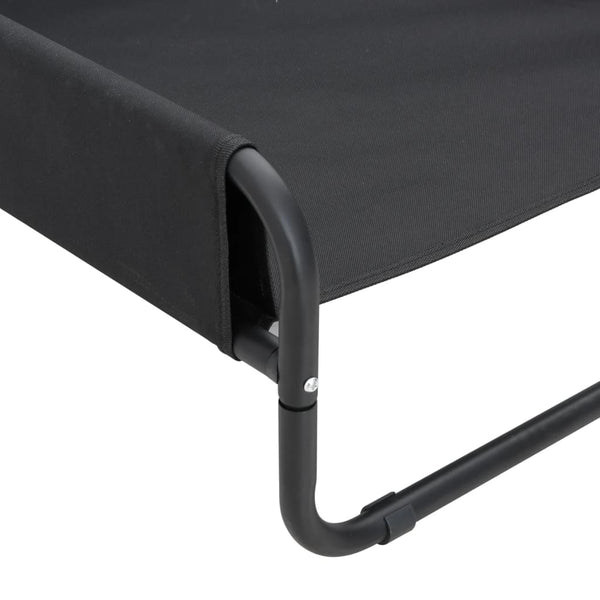 vidaXL Raised Dog Bed Anthracite Oxford Fabric and Steel
