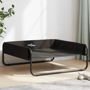 vidaXL Raised Dog Bed Anthracite Oxford Fabric and Steel