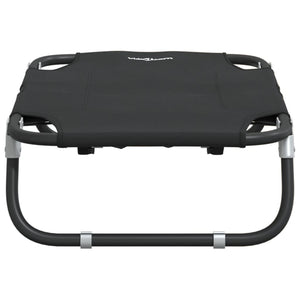vidaXL Foldable Dog Bed Anthracite Oxford Fabric and Steel