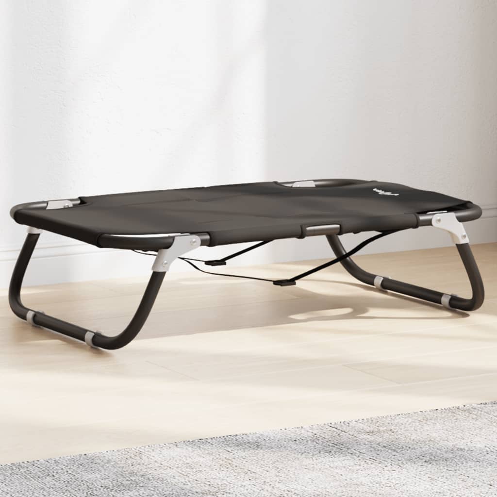 vidaXL Foldable Dog Bed Anthracite Oxford Fabric and Steel