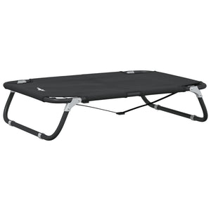 vidaXL Foldable Dog Bed Anthracite Oxford Fabric and Steel