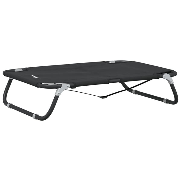 vidaXL Foldable Dog Bed Anthracite Oxford Fabric and Steel