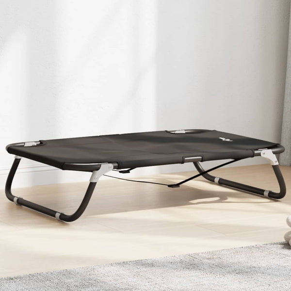 vidaXL Foldable Dog Bed Anthracite Oxford Fabric and Steel