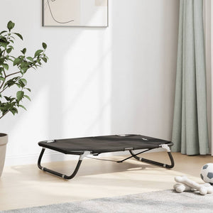 vidaXL Foldable Dog Bed Anthracite Oxford Fabric and Steel