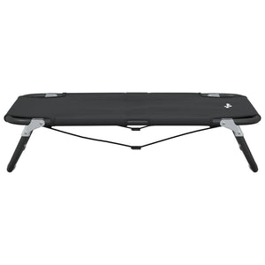 vidaXL Foldable Dog Bed Anthracite Oxford Fabric and Steel