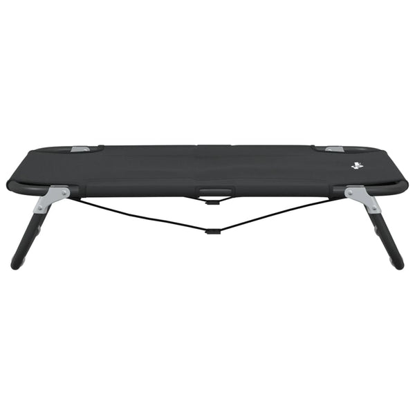 vidaXL Foldable Dog Bed Anthracite Oxford Fabric and Steel