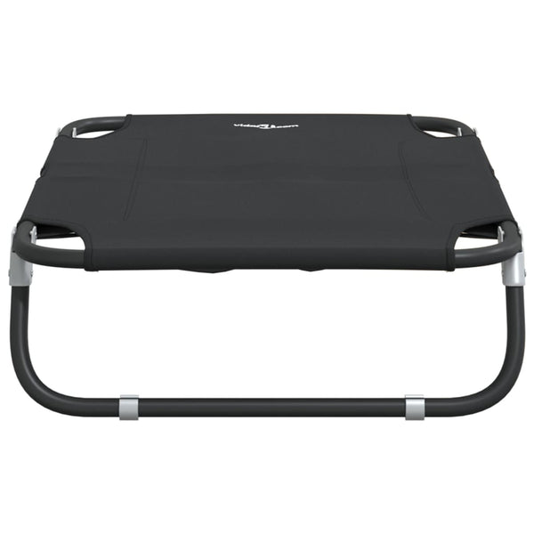 vidaXL Foldable Dog Bed Anthracite Oxford Fabric and Steel