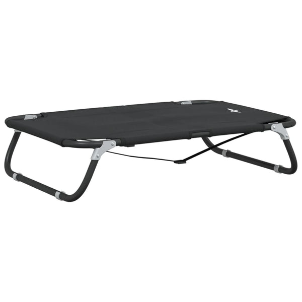 vidaXL Foldable Dog Bed Anthracite Oxford Fabric and Steel