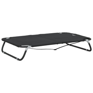 vidaXL Foldable Dog Bed Anthracite Oxford Fabric and Steel