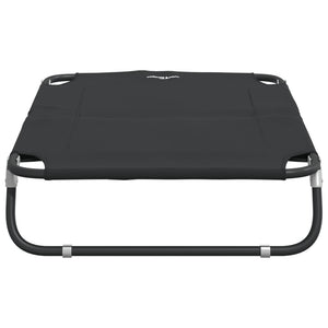 vidaXL Foldable Dog Bed Anthracite Oxford Fabric and Steel