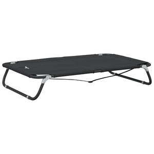 vidaXL Foldable Dog Bed Anthracite Oxford Fabric and Steel